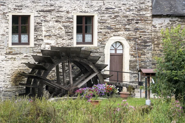 Water mill in the belgium city mortehan — Stock Photo, Image