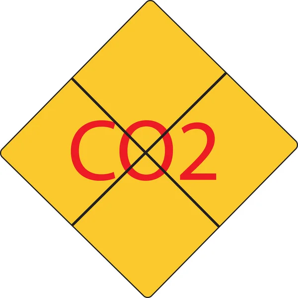 Знак Co2 — стоковое фото