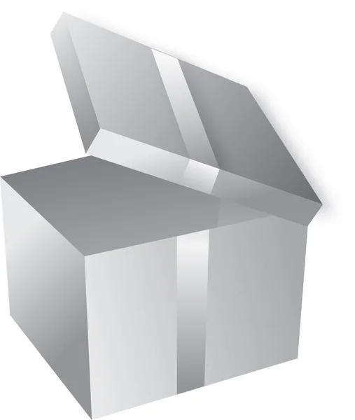Серый ящик — стоковое фото