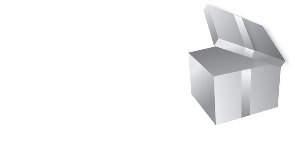 Caja gris — Foto de Stock