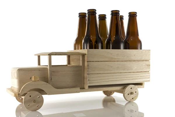 Wooden beercar — Stock Photo, Image