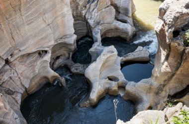 Güney Afrika'da bourkes çukurlara Nehri