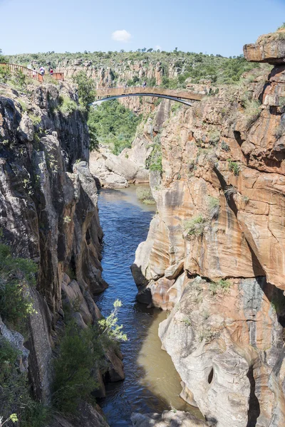 Fiume presso le buche bourkes in Sud Africa — Foto Stock