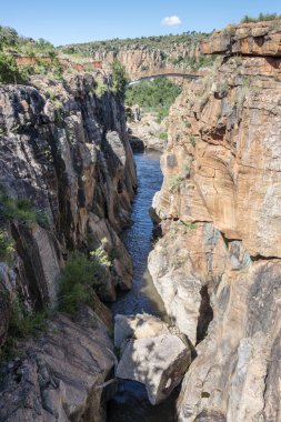 Güney Afrika'da bourkes çukurlara Nehri