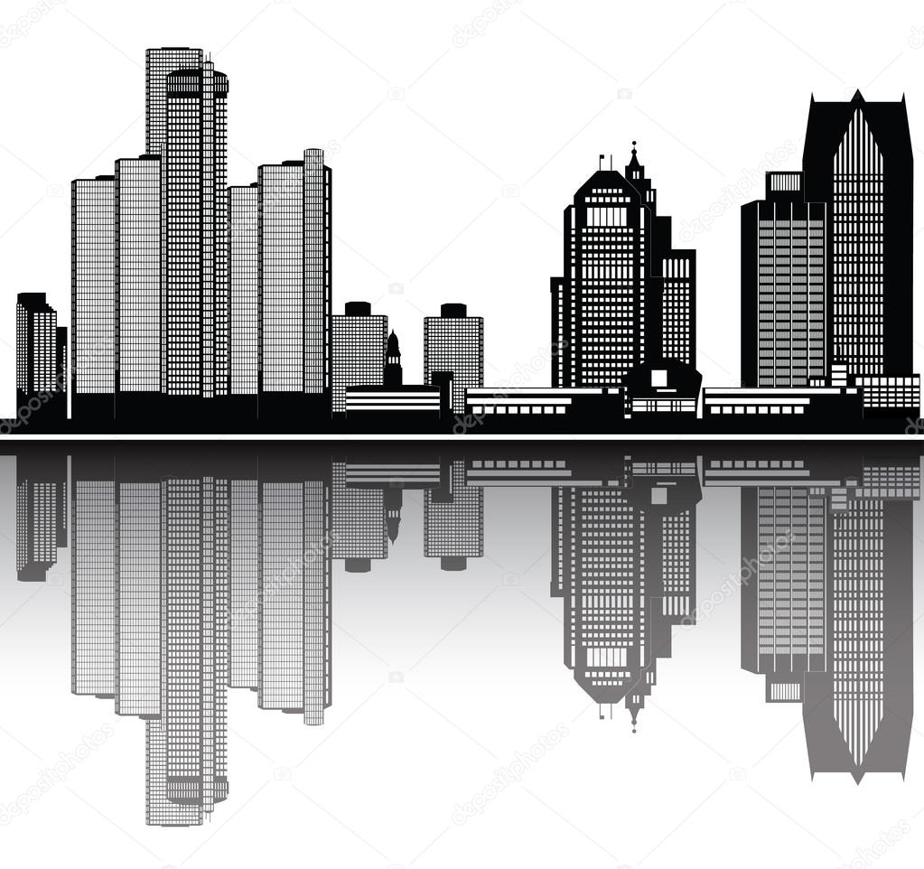 Featured image of post Detroit Skyline Clipart Detroit skyline stock vectors clipart and illustrations