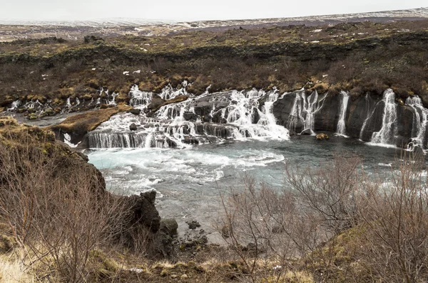 Hraunfossar — 图库照片