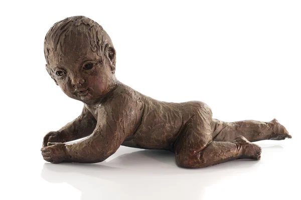 Standbeeld van crawlng baby — Stockfoto