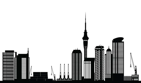 Auckland new zealand city skyline — Stock Vector