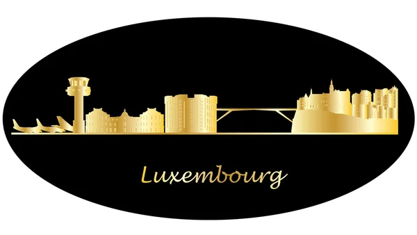 Люксембург на горизонте — стоковое фото