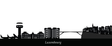 Luxembourg skyline clipart