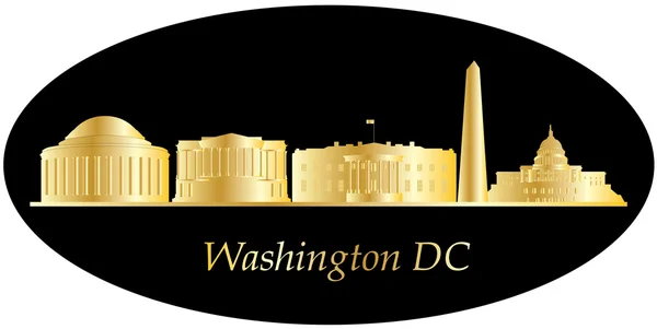 Washington horizon de la ville américaine — Image vectorielle