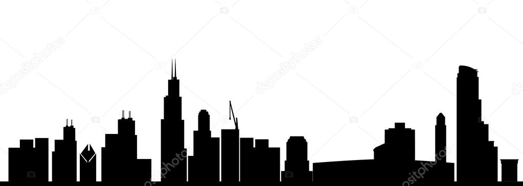 Chicago skyline Stock Vector Image by ©compuinfoto #48165759 Chicago skyline Stock Vector Image by ©compuinfoto #48165759