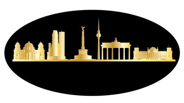 Berlin tyska staden skyline — Stockfoto