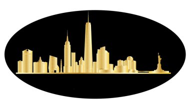 New york Amerikan şehir manzarası