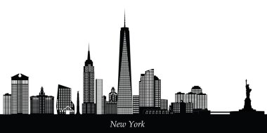 New york Amerikan şehir manzarası