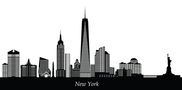 Skyline van de Amerikaanse stad New york — Stockfoto