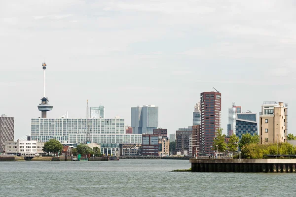 Rotterdam skyline with euromast — Stock Photo, Image