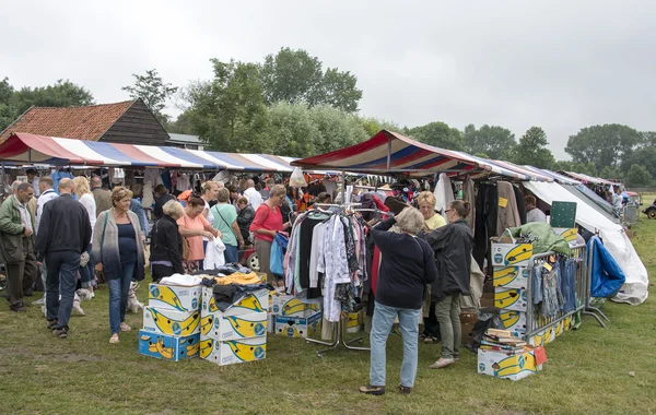 Mercato agricolo a Hellevoetsluis — Foto Stock