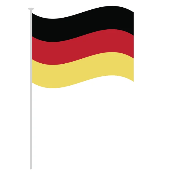 German flag in black red and yellow — Stock Photo, Image