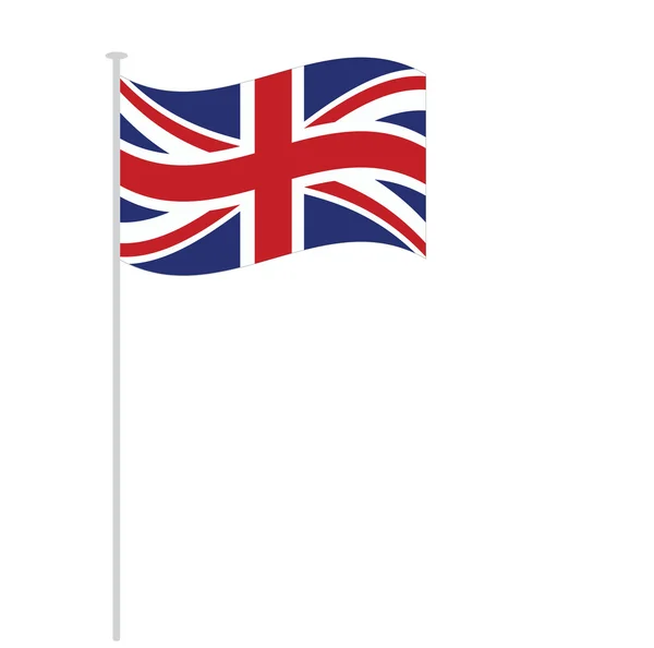 Flagge aus England in rot blau und weiß — Stockvektor