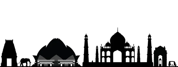 Panoramę miasta w new delhi Indie — Zdjęcie stockowe