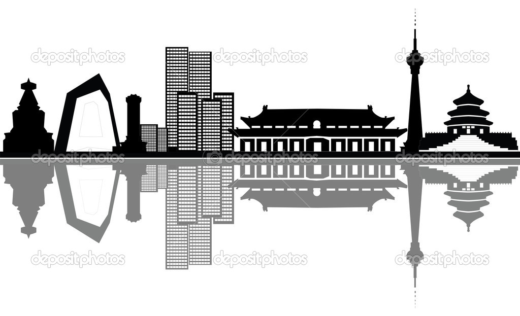 Beijing chinese skyline