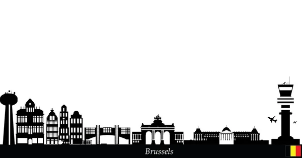 Panoramę miasta Belgii — Wektor stockowy