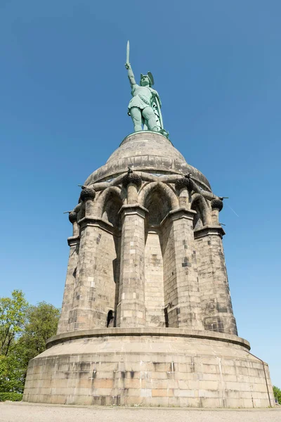 El alemán Hermannsdenkmal para el Monumento Hermann — Foto de Stock