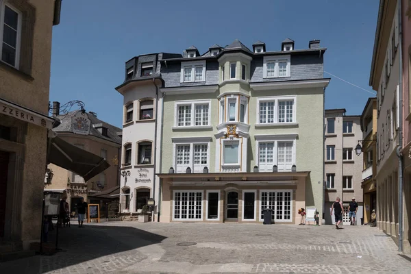 Echternach Luxembourg March 2022 People Strees Echternach Famous Old Village — kuvapankkivalokuva