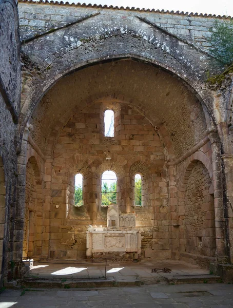 Egy Korábbi Háborús Mészárlás Maradványa Oradour Sur Glane Templomban Francia — Stock Fotó