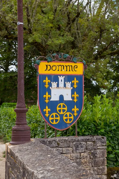 Domme France 2022 City Coat Arms Shield City Domme France — Stock Photo, Image