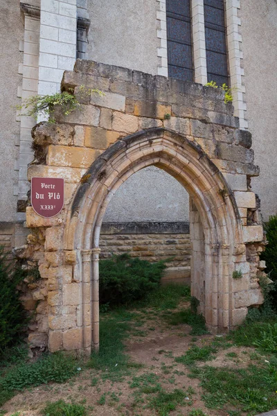 Porte Plo Overblijfsel Van Het Gotische Portaal Van Oude Kerk — Stockfoto