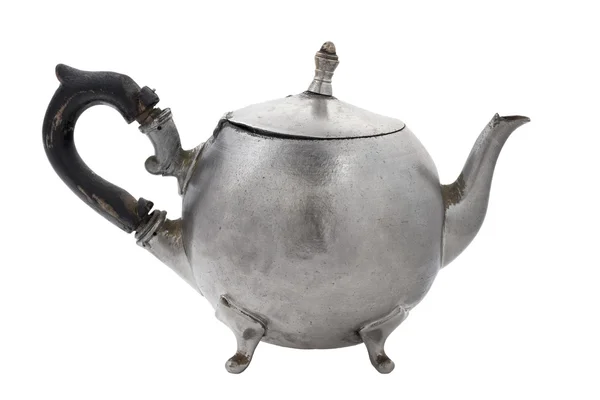 Old tin teapot. — Stock Photo, Image