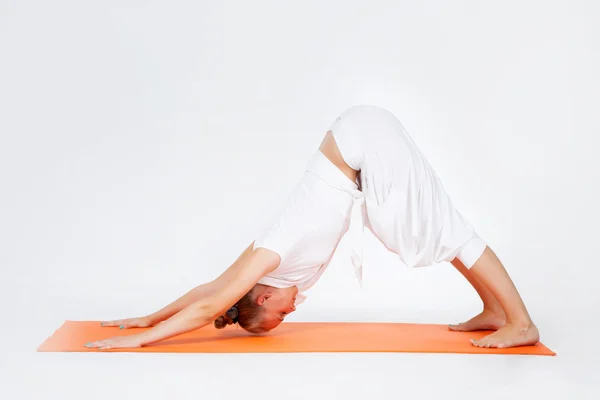 Exercițiu yoga — Fotografie, imagine de stoc