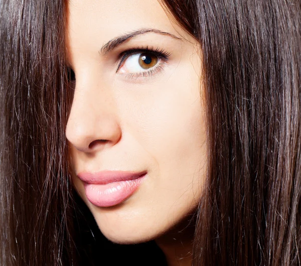 Brunette hair woman — Stock Photo, Image