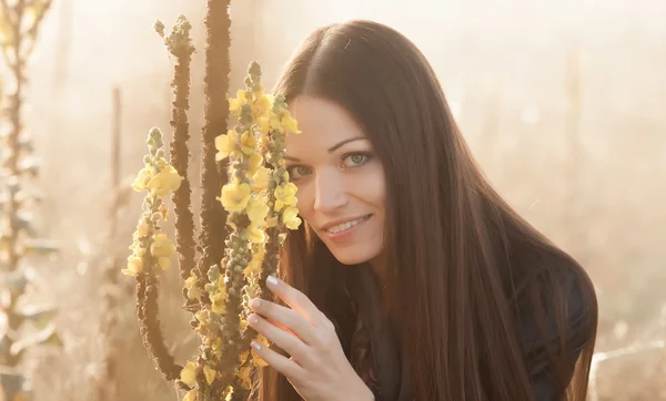 Ragazza sul prato — Foto Stock