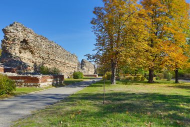 hissar, eski tuğla duvar