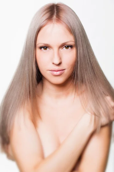 Chica rubia del pelo — Foto de Stock