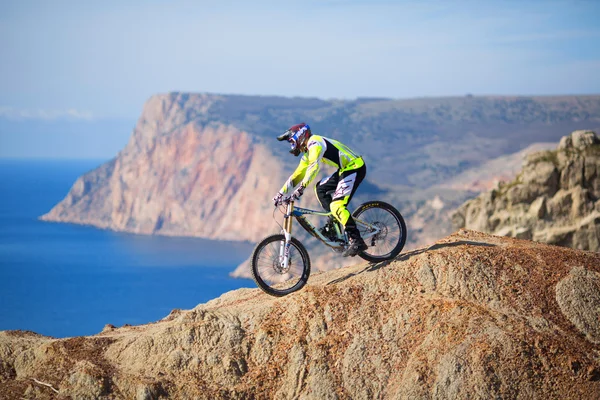 Mountain bike rider — Stockfoto