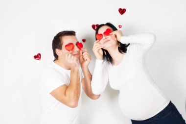 Hamile anne ve mutlu baba