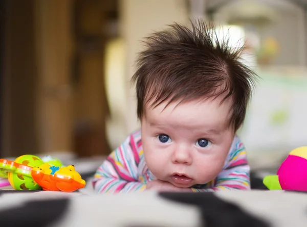 Little boy on the bed — Stock Photo, Image