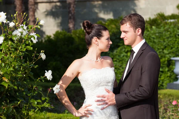 Couple in the park — Stock Photo, Image