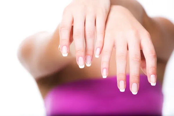 French manicure — Stock Photo, Image