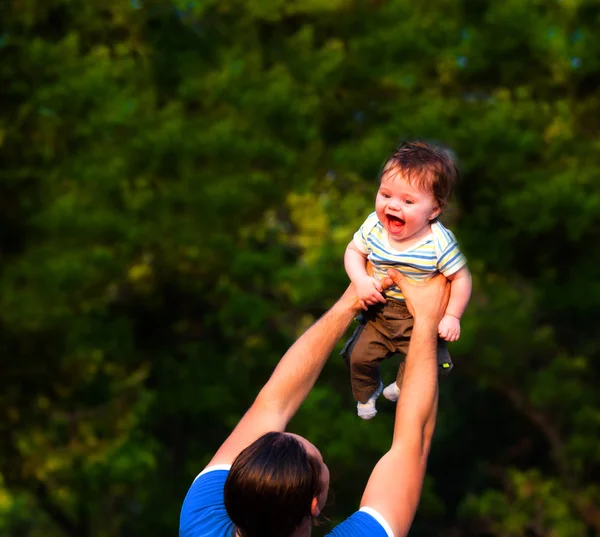 Vader met zoon — Stockfoto