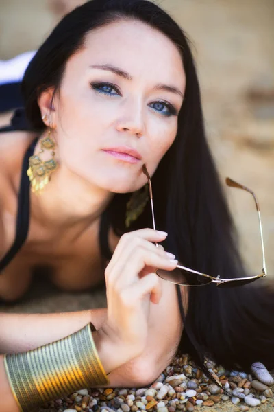 Woman portrait in bikini — Stock Photo, Image