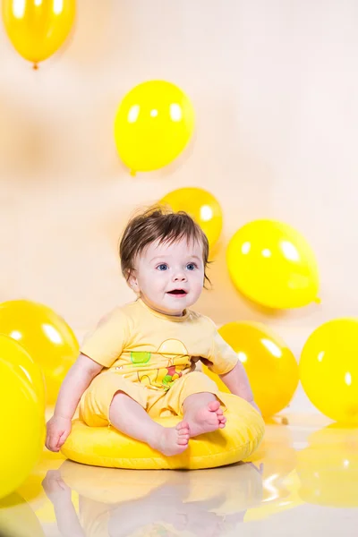 Baby portret in studio — Stockfoto