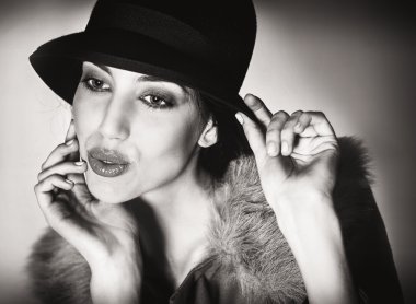 güzel kadın portre Studio