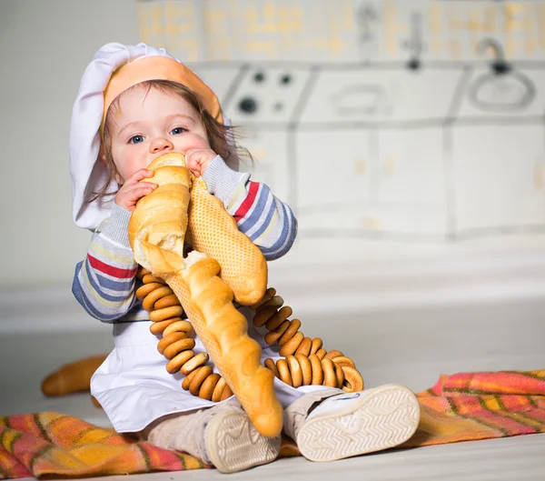 Little baker — Stock Photo, Image