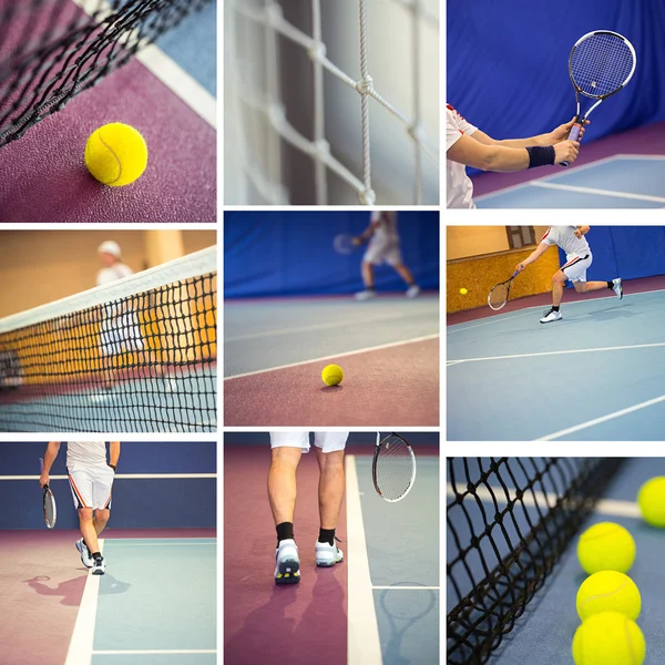 Tennis collage — Stockfoto