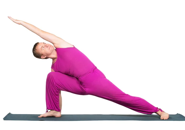 Man gör yoga figur — Stockfoto